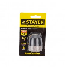 29050-10-1/2 Патрон быстрозажимной STAYER PROFESSIONAL 10мм,комб.корпус