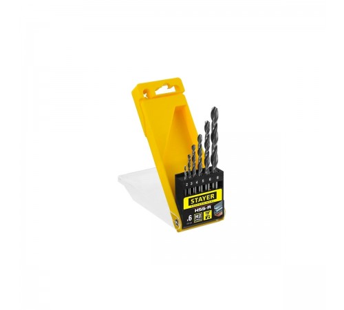 Набор сверл по металлу STAYER Professional HSS-R 6шт. 2-8мм 29602-H6_z01