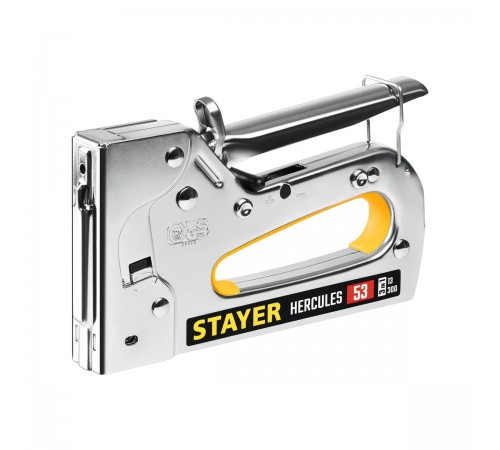 STAYER  HERCULES-53, тип 53 (A/10/JT21) 23GA (6 - 14 мм)/13/300, стальной рессорный степлер, Professional (31519)