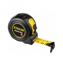 Рулетка STAYER BlackMax 10мx25мм Professional с двумя фиксаторами 3410-10_z02