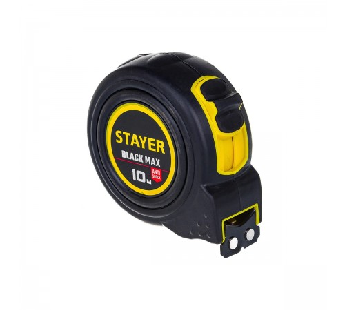 Рулетка STAYER BlackMax 10мx25мм Professional с двумя фиксаторами 3410-10_z02