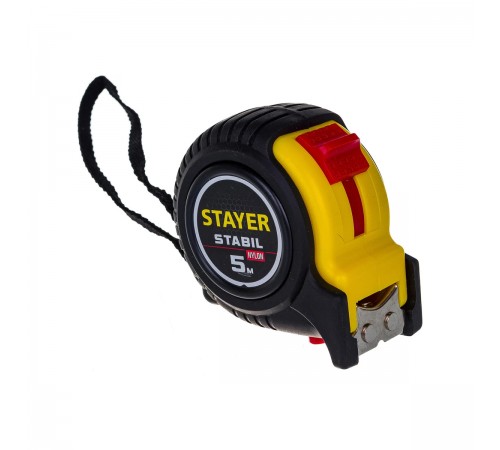 34131-05-25_z02 Рулетка STAYER STABIL 5м/25мм в ударостойком корпусе с двумя фиксаторами