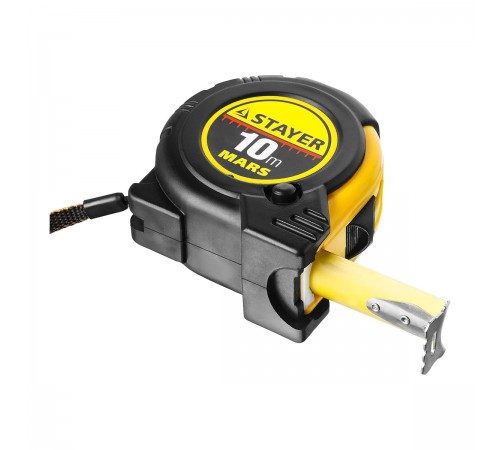 34131-10_z01 Рулетка STAYER MARS 10м/25мм в ударостойком корпусе с двумя фиксаторами