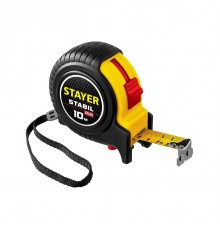 34131-10_z02 Рулетка STAYER STABIL 10м/25мм в ударостойком корпусе с двумя фиксаторами