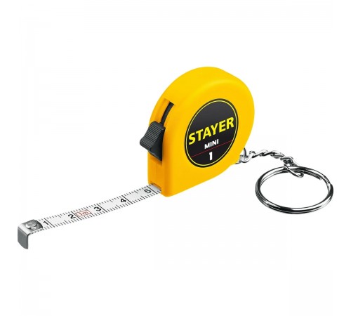 STAYER 1 м х 6 мм, рулетка-брелок 34140-1_z02