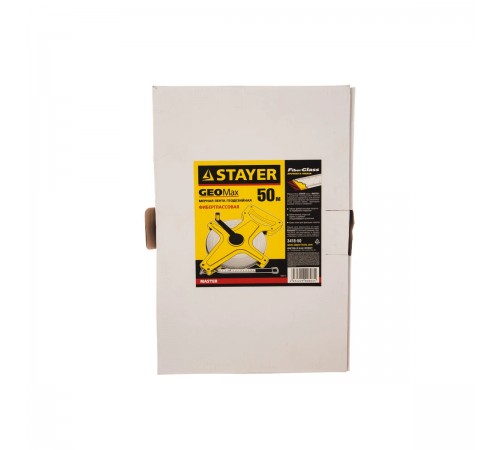 Мерная лента STAYER GeoMax, геодезическая фиберглассовая 50м 3418-50