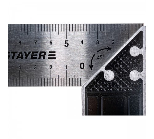 3431-35_z01 Угольник STAYER PROFI столярный, гравированная шкала, полотно 37мм, 350мм