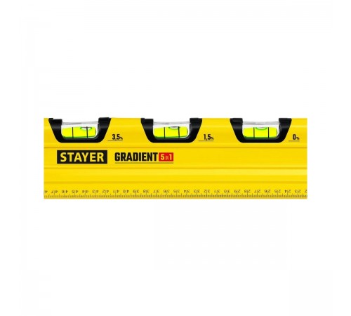 34730-060_z02 Уровень STAYER GRADIENT 5 in 1 градиентный для водных работ 600 мм