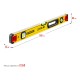 3480-060 Уровень STAYER ProStabil Magnet 600 мм магнитный с 2-мя фрезерованными поверхностями