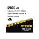 STAYER 2000 мм, 3 глазка, точность 0.5 мм/м, уровень магнитный PRO STABIL MAGNET 3480-200