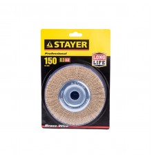 35122-150 Щетка дисковая для УШМ STAYER PROFESSIONAL 0,3мм 150мм*22мм