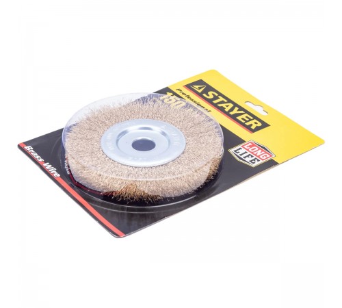 35122-150 Щетка дисковая для УШМ STAYER PROFESSIONAL 0,3мм 150мм*22мм