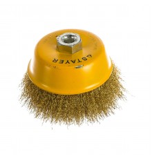 35125-125 Щетка чашечная для УШМ STAYER PROFESSIONAL, витая стальная проволока 0,3мм, 125ммхМ14