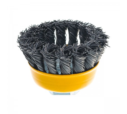 35128-065_ z01 Щетка чашечная для УШМ STAYER PROFESSIONAL, жгут. стальная проволока 0,5мм, 65ммхМ14