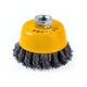 35128-080_ z01 Щетка чашечная для УШМ STAYER PROFESSIONAL, жгут. стальная проволока 0,5мм, 80ммхМ14