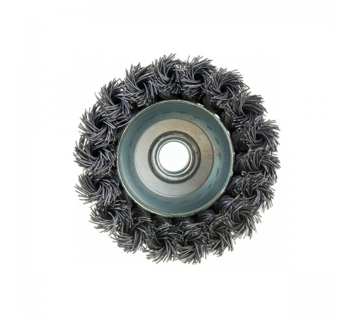 35128-080_ z01 Щетка чашечная для УШМ STAYER PROFESSIONAL, жгут. стальная проволока 0,5мм, 80ммхМ14