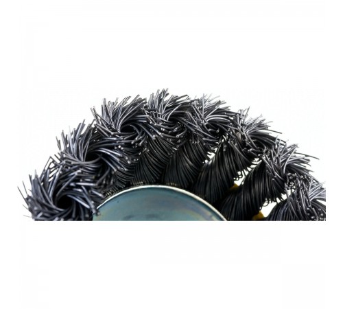 35128-080_ z01 Щетка чашечная для УШМ STAYER PROFESSIONAL, жгут. стальная проволока 0,5мм, 80ммхМ14