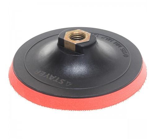 35744-125 Тарелка опорная STAYER MASTER пластиковая для УШМ, d=125мм, M14