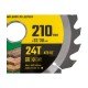 Пильный диск по дереву STAYER Fast 210х32/30 мм 3680-210-32-24_z01