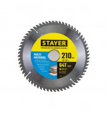 Диск пильный по алюминию STAYER Multi Material, 210х32/30 мм, супер чистый рез 3685-210-3264