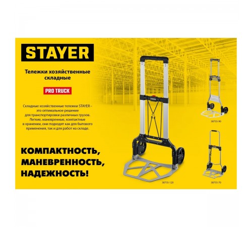 38755-70_z01 Тележка STAYER PROTruck, 39*28см, колеса д.13см, вес 3,0кг