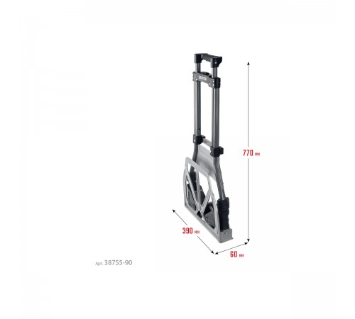 38755-90 Тележка STAYER PROTruck, 39*28см, колеса д.13см, вес 4,0кг, до 90кг