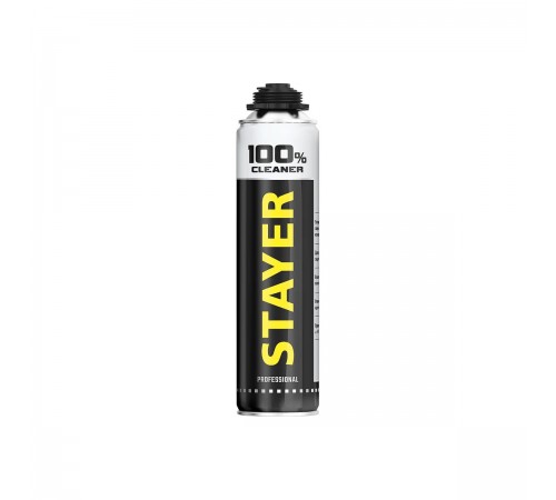 STAYER  100% Cleaner, 500 мл, очиститель монтажной пены, Professional (41139)