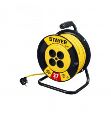 STAYER  S-225 ПВС 2х2.5 30м 3750Вт,  Силовой удлинитель на катушке (55070-30)