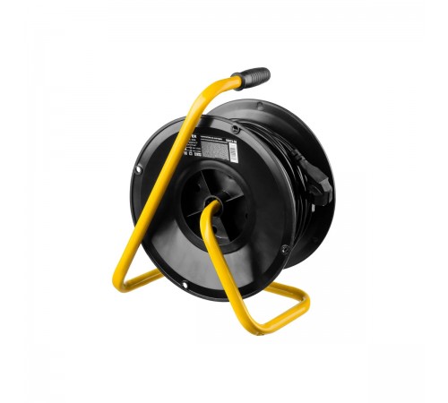55073-40 Удлинитель на катушке STAYER MS 207, 2200Вт, ПВС 2х0,75 мм2, 4 гнезда, 40м