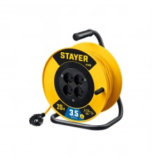 STAYER  M 315 ПВС 3х1.5 20м 3500Вт,  Силовой удлинитель на катушке (55078-20_z01)