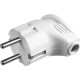 STAYER 16А/220 В, 3500 Вт, белая, угловая, вилка угловая MAXElectro 55161-W