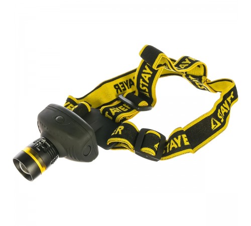 56566 Фонарь налобный STAYER PROFESSIONAL PROLight светодиодный, 3Вт, рег. фокус, 3 режима, 3ААА
