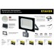 56922_z01 Штатив переносной STAYER для 2-х прожекторов, телескопический