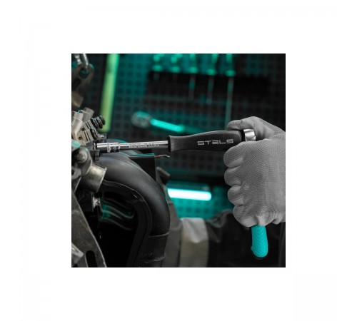 Набор торцевых головок с трещоткой Stels, 1/4", 18 предметов 13573