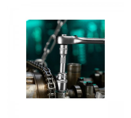 13574 Набор торцевых головок с трещоткой STELS 1/4", 26 предметов