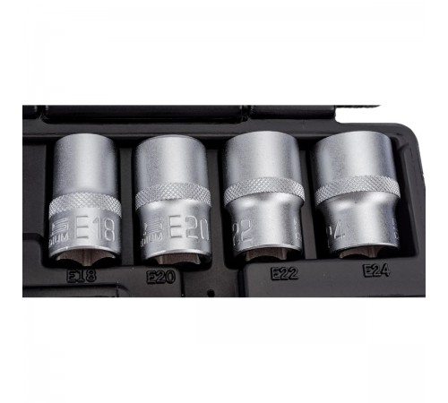 Набор головок Stels TORX, 14 пр., 1/4, 3/8, 1/2 13675
