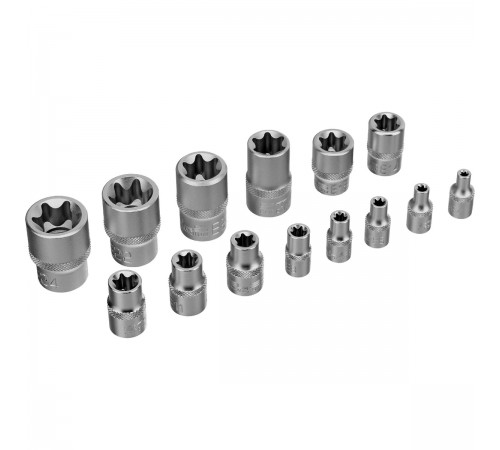 Набор головок Stels TORX, 14 пр., 1/4, 3/8, 1/2 13675