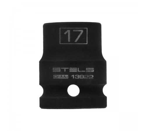 13922 Головка ударная шестигранная,17мм,1/2//Stels