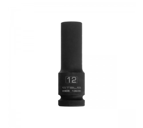 Головка ударная Stels удлиненная шестигранная 12мм 1/2" CrMo 13936