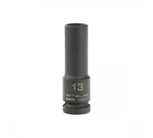 Головка ударная удлиненная шестигранная,13мм,1/2"/CrMo/Stels 13937