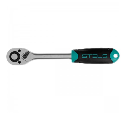 14027 Ключ-трещотка Stels с быстрым сбросом, 72 зуба, CrV, 1/2"
