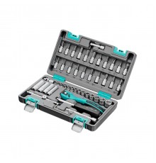 14099 Набор инструментов Stels, 1/4", Cr-V, S2, усиленный кейс, 47 предметов