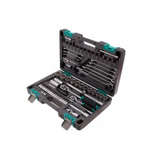 14105 Набор инструментов Stels, 1/2", 1/4", CrV, пластиковый кейс, 82 предмета