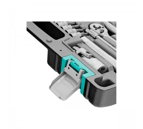 14105 Набор инструментов Stels, 1/2", 1/4", CrV, пластиковый кейс, 82 предмета