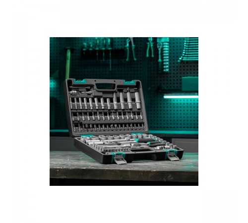 14106 Набор инструментов Stels, 1/2", 1/4", CrV, пластиковый кейс, 94 предмета