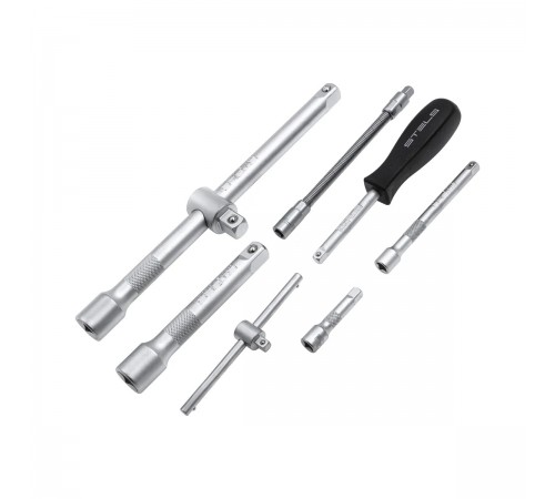 14106 Набор инструментов Stels, 1/2", 1/4", CrV, пластиковый кейс, 94 предмета
