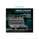 14118 Набор инструментов Stels, 1/2", 1/4", CrV, 12 гранные головки, пластиковый кейс, 94 предмета