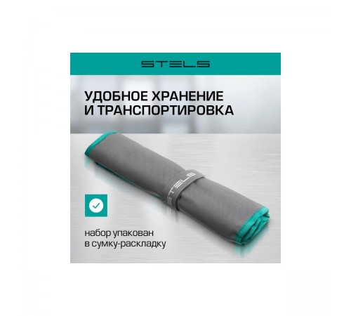 15421 Набор ключей комбинированных 6-22мм CRV матовый хром 12шт//Stels
