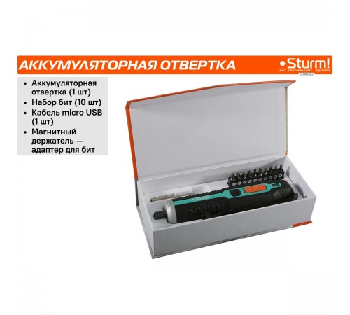 CD3404U2 Отвертка аккумуляторная STURM