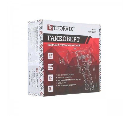 Пневматический ударный гайковерт THORVIK 1/2DR750 AIW12717